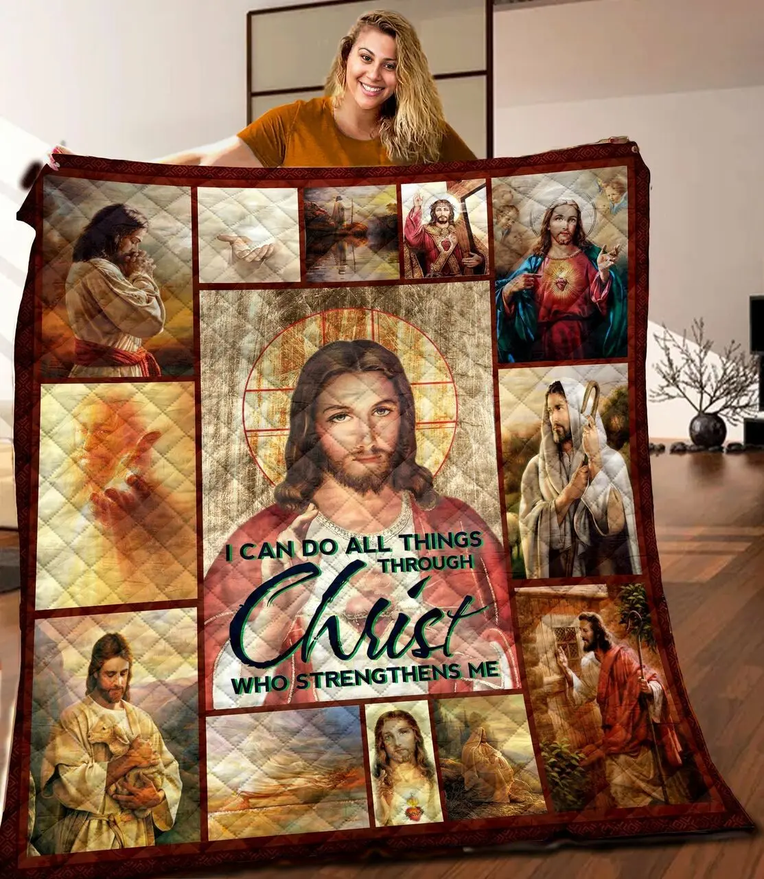 Jesus 3D Customized Quilt Kik TUH42079 PLEN2407 and Home Decor