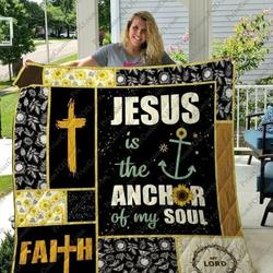 Jesus Anchor Clh1610021Q Quilt Blanket and Home Decor