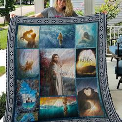 Jesus Quilt Blanket A136 and Home Decor