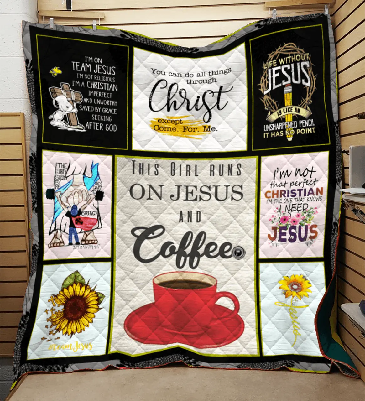 Jesus Quilt Bnr and Home Decor