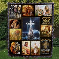 Jesus Quilt For Christians and Home Decor