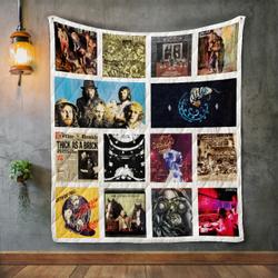 Jethro Tull Album Covers Quilt Blanket and Home Decor