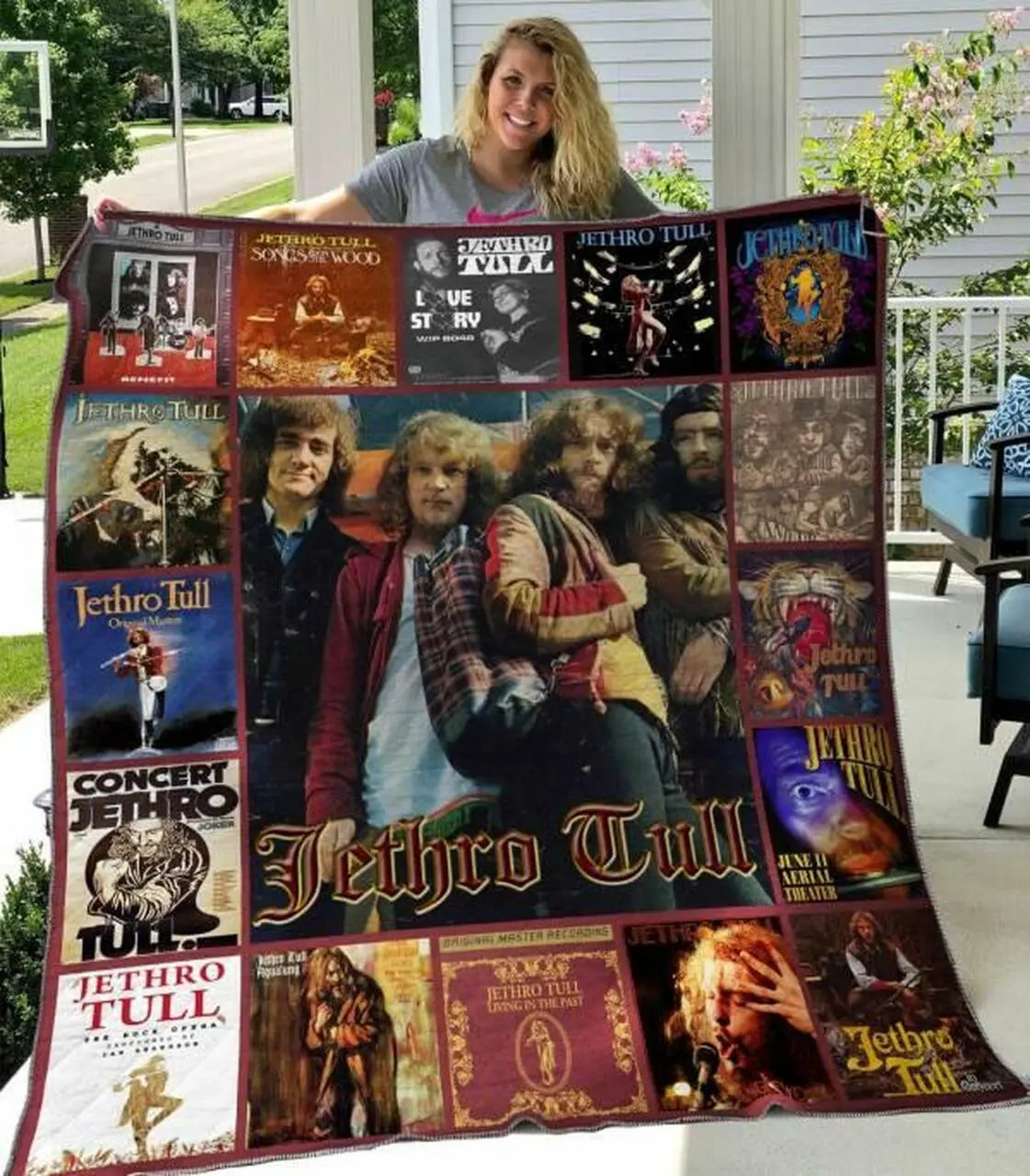 Jethro Tull Quilt Blanket Hvt040611 Quilt and Home Decor