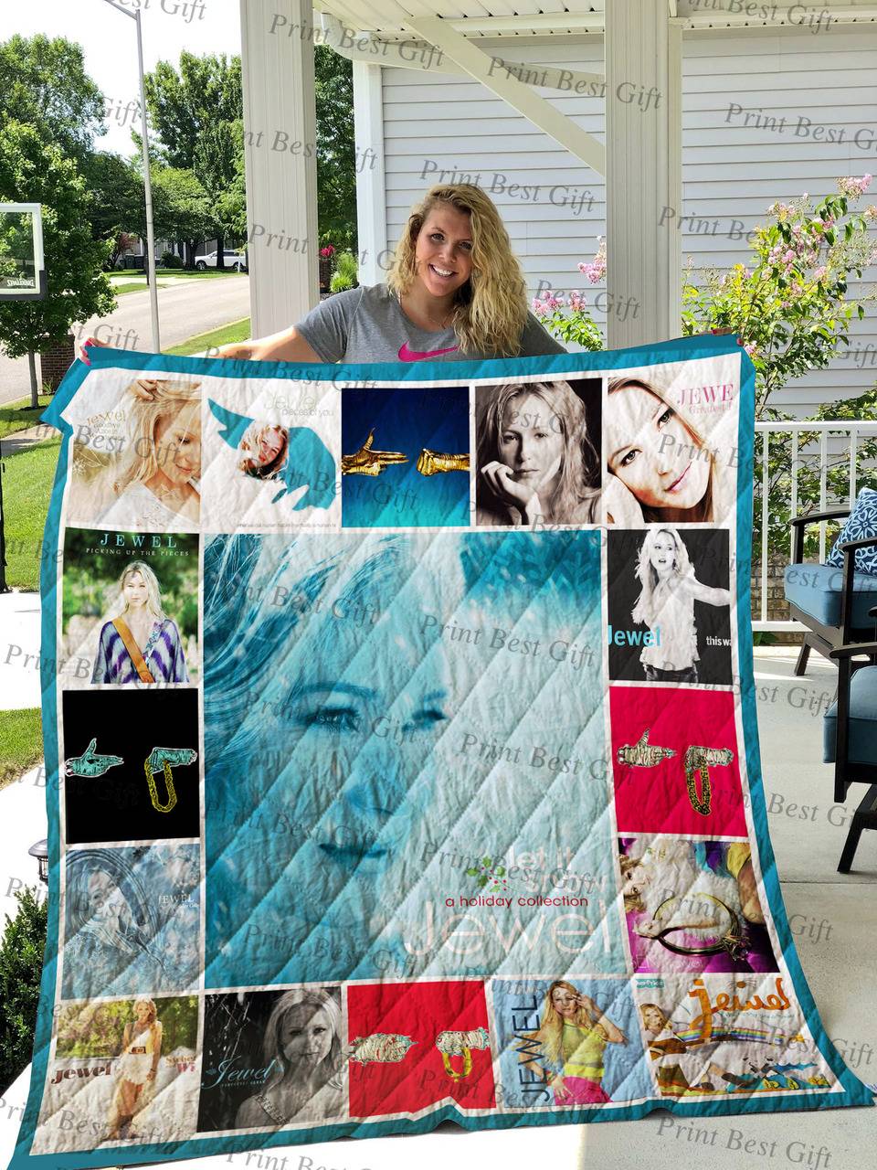 Jewel Albums Cover Poster Quilt 2 and Home Decor