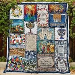 Jewish Blessings Mp185 JJI127 Awesome 3D Customized Quilt Hip and Home Decor