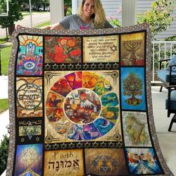 Jewish Culture I Will Take You From Among The Nations Quilt Blanket Great Customized Gifts For Birthday Christmas Thanksgiving Perfect Gifts For Jewish Culture and Home Decor
