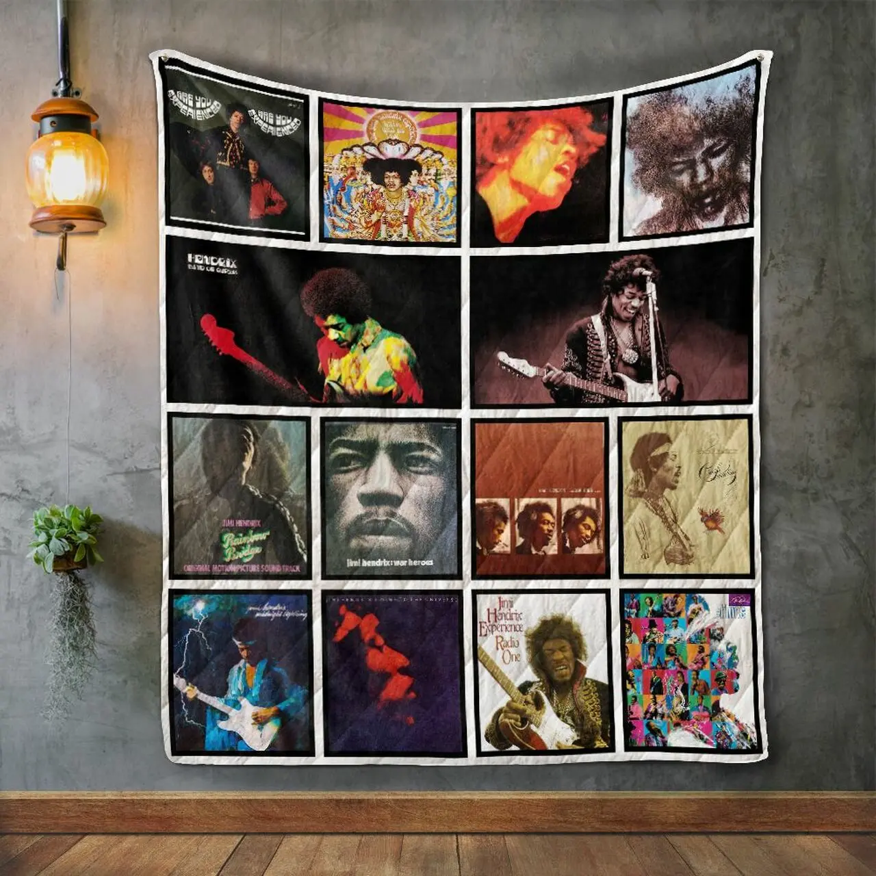 Jimi Hendrix Album Covers Quilt Blanket and Home Decor