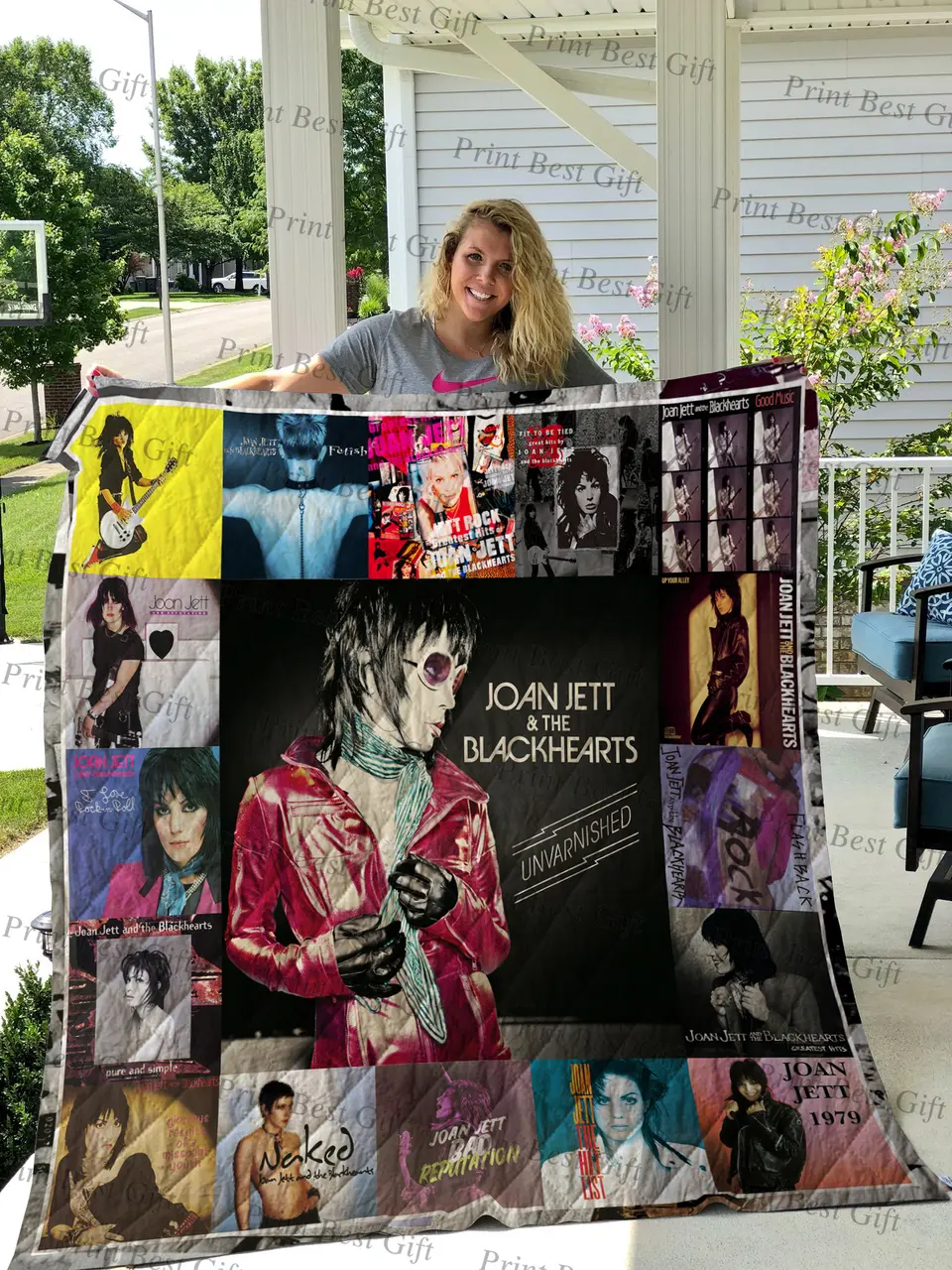 Joan Jett Albums Cover Poster Quilt 2 and Home Decor