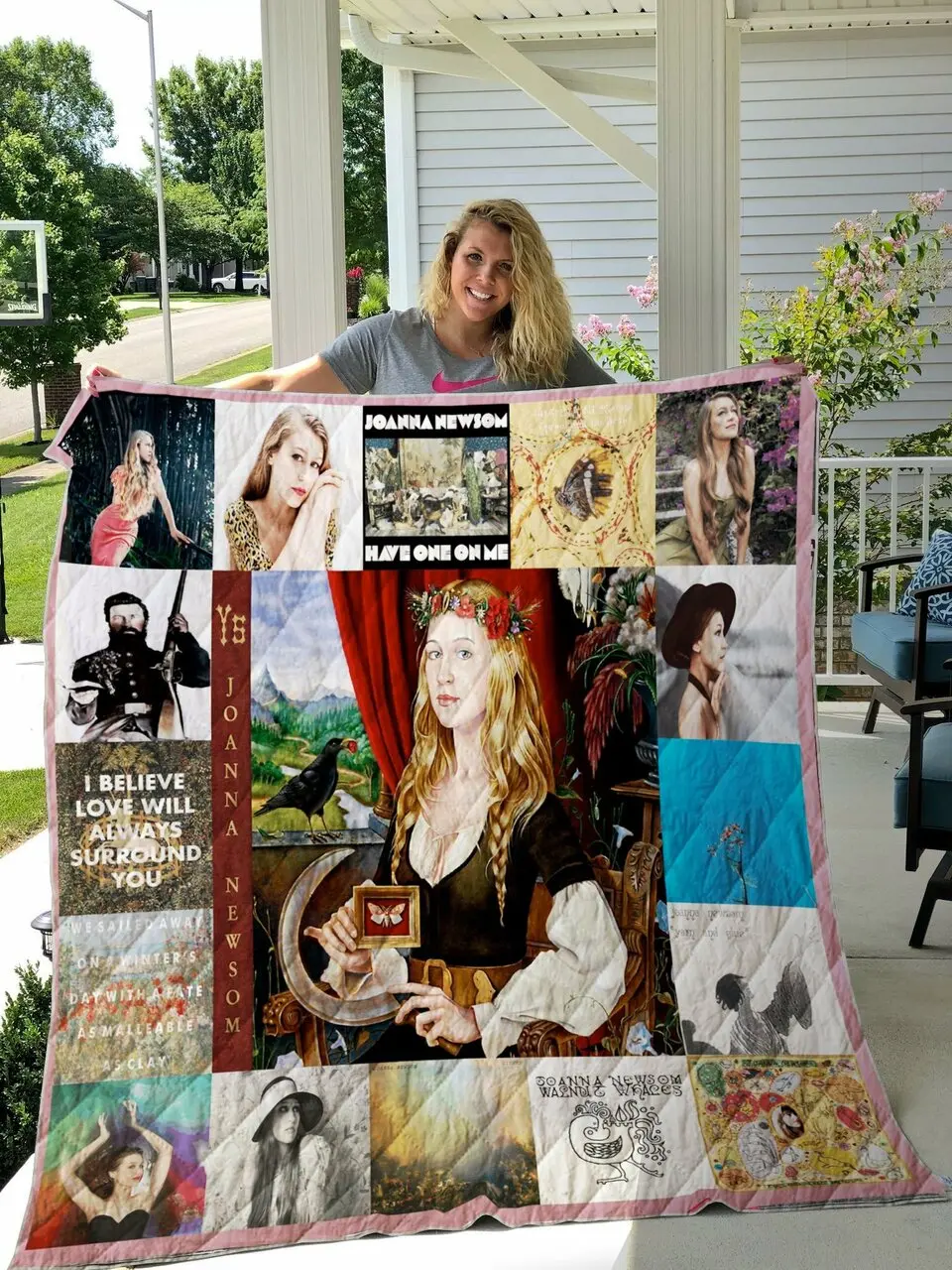 Joanna Newsom Albums Quilt Blanket For Fans Ver 17 and Home Decor