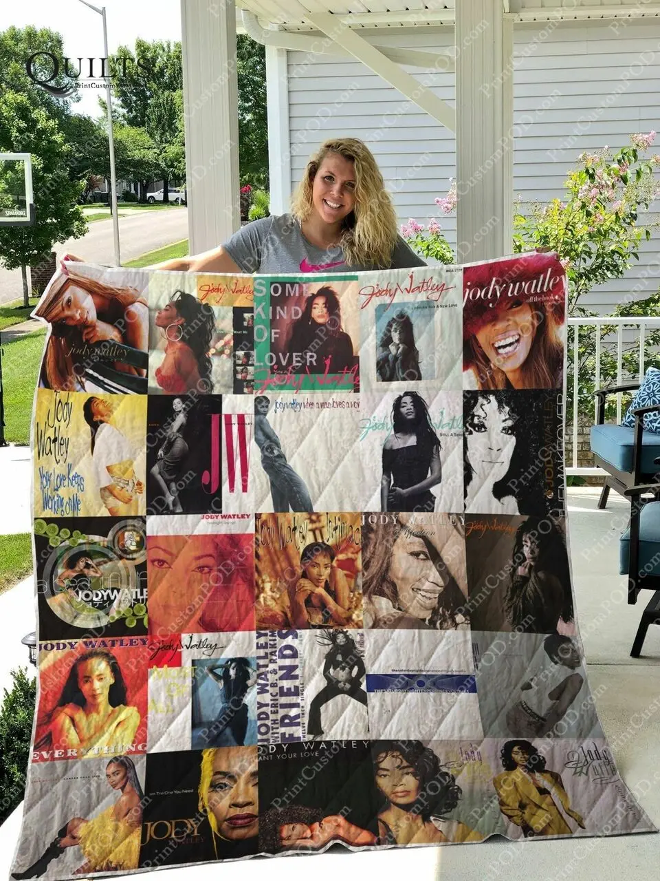 Jody Watley Quilt Blanket For Fans Ver 25 and Home Decor
