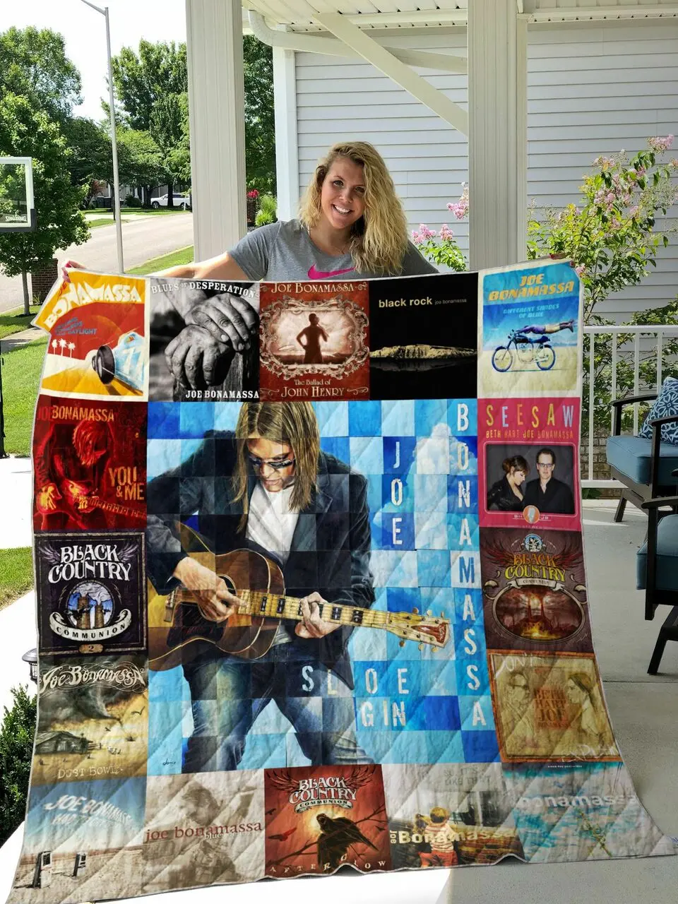 Joe Bonamassa Quilt Blanket For Fans Ver 17 and Home Decor