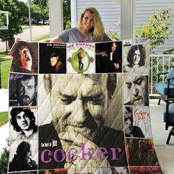 Joe Cocker Blanket Th1909 Quilt and Home Decor