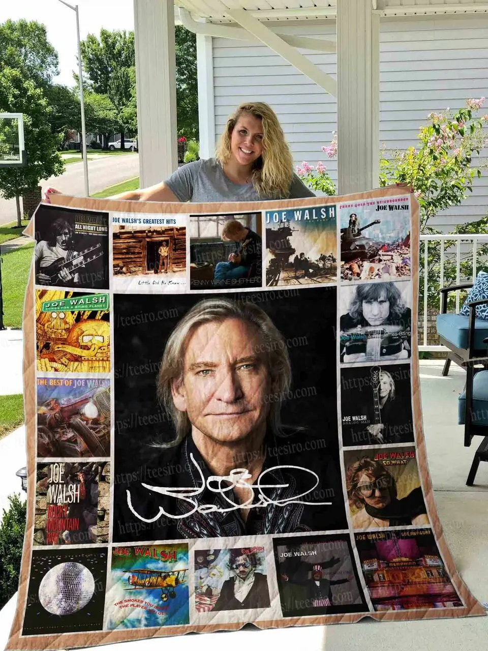 Joe Walsh Quilt Blanket 01 and Home Decor