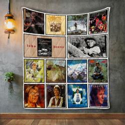 John Denver Album Covers Quilt Blanket and Home Decor