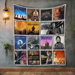 John Fogerty Album Covers Quilt Blanket and Home Decor