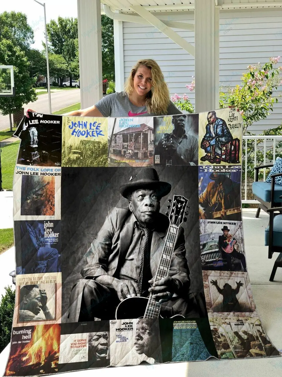 John Lee Hooker Quilt Blanket and Home Decor
