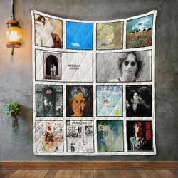 John Lennon Album Covers Quilt Blanket and Home Decor