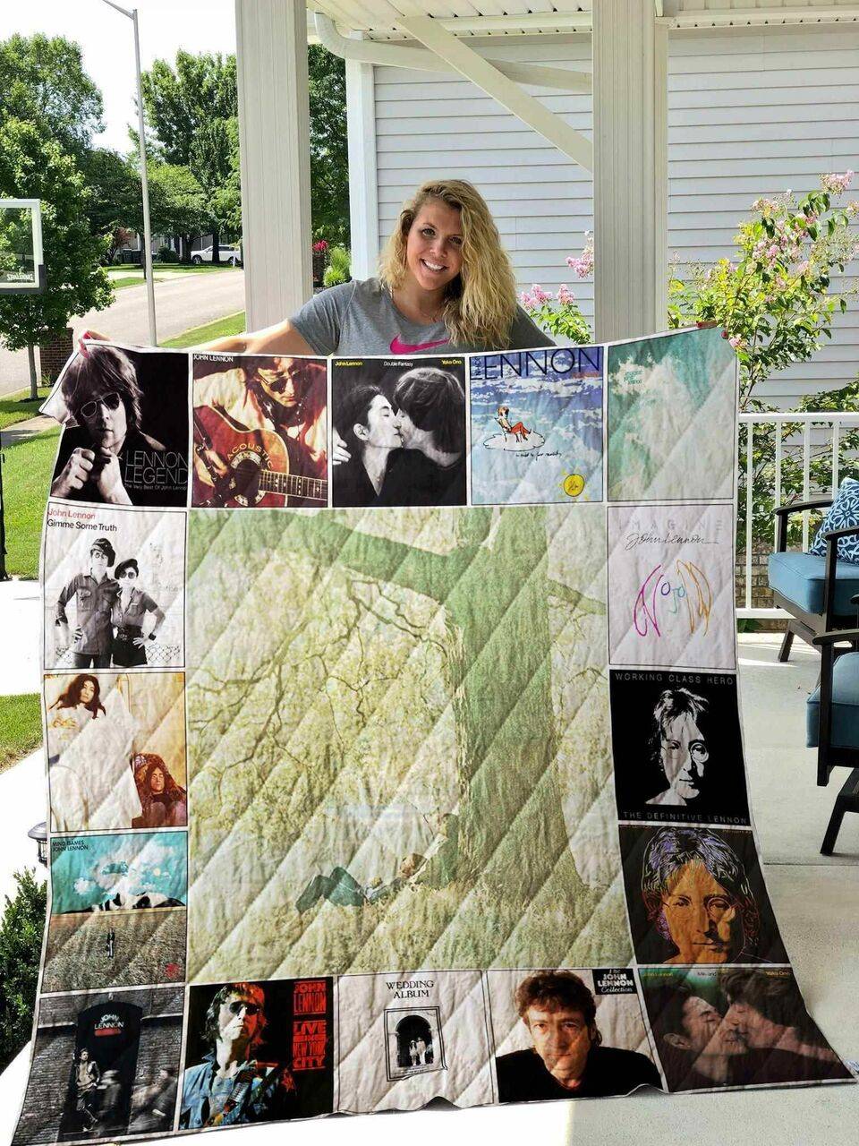 John Lennon Blanket Th1809 Quilt and Home Decor