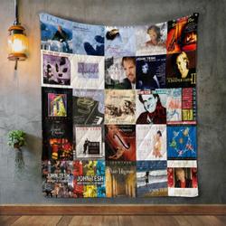 John Tesh Album Covers Quilt Blanket and Home Decor
