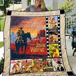 John Wayne Hot Quilt Blanket and Home Decor