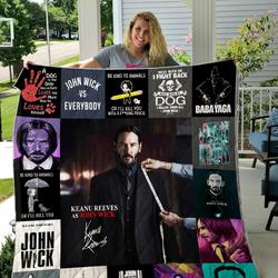John Wick Quilt Blanket For Fans Ver 17 2 and Home Decor