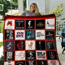 John Wick T Shirts Quilt Blanket and Home Decor