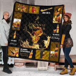Johnnie Walker All I Need Is Whisky Gift Idea Quilt and Home Decor