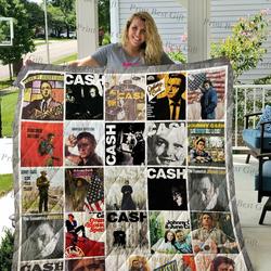 Johnny Cash Albums Cover Poster Quilt Blanket Ver 2 and Home Decor