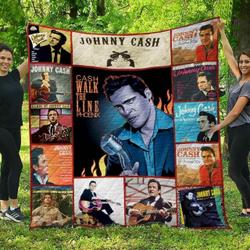 Johny Cash Blanket Th1507 Quilt and Home Decor