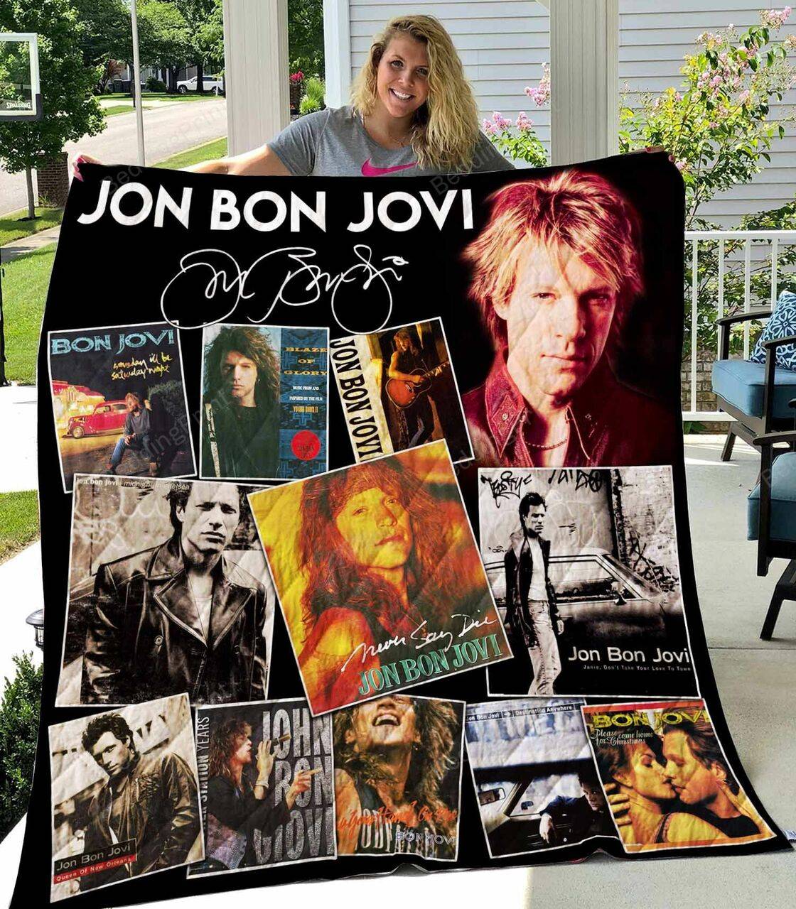 Jon Bon Jovi New Quilt Blanket and Home Decor