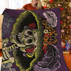 Jose Posada Calavera Catrina Quilt Ohf and Home Decor