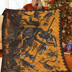 Jose Posada Calavera Don Quijote Quilt Oha and Home Decor