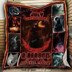 July Born Man Hur Quilt pb and Home Decor