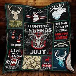 July Hunting Legend Blanket Kc1307 Quilt and Home Decor