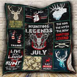 July Hunting Legend Cl19100484Mdq Quilt Blanket and Home Decor
