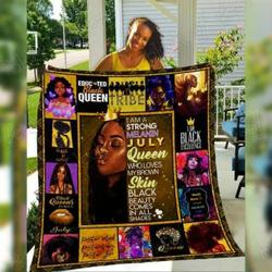 July Melanin Queen Cl19100487Mdq Quilt Blanket and Home Decor