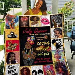July Queens Honey Gold TH2309297CL Quilt Blanket and Home Decor