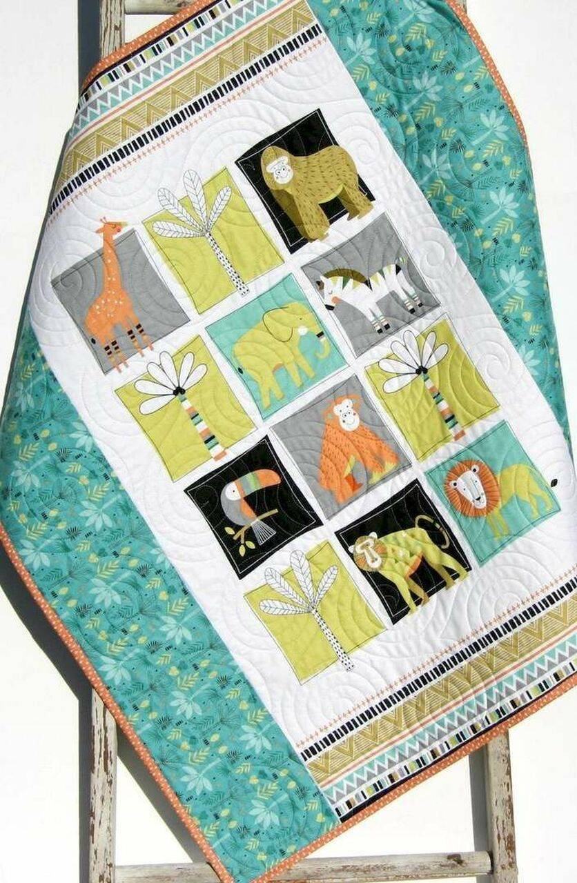 Jungle Animals Cld180698 Quilt Blanket and Home Decor
