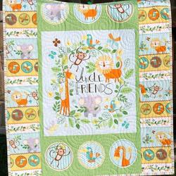 Jungle Friends Cld190610 Quilt Blanket and Home Decor