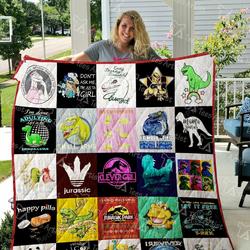 Jurassic Park Quilt Blanket 01156 and Home Decor