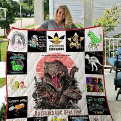 Jurassic Park Quilt Blanket and Home Decor