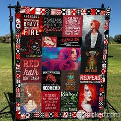Just A Redhead Quilt Blanket Yct8  Quilt and Home Decor