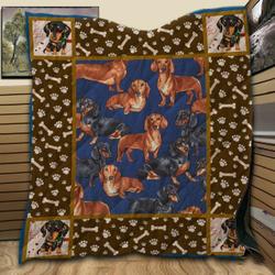 Just Dachshund Hung SH21 NTTH011298 3D Customized Quilt and Home Decor
