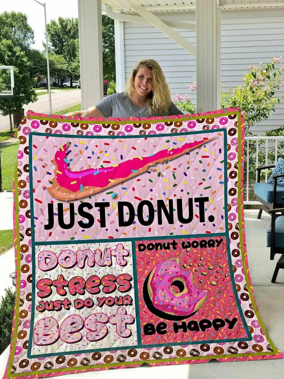 Just Donut Blanket Th0607 Quilt and Home Decor