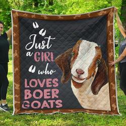 Just Loves Boer Goat Quilt Isu and Home Decor