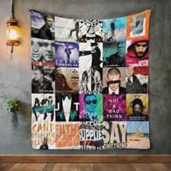 Justin Timberlake Quilt Blanket and Home Decor