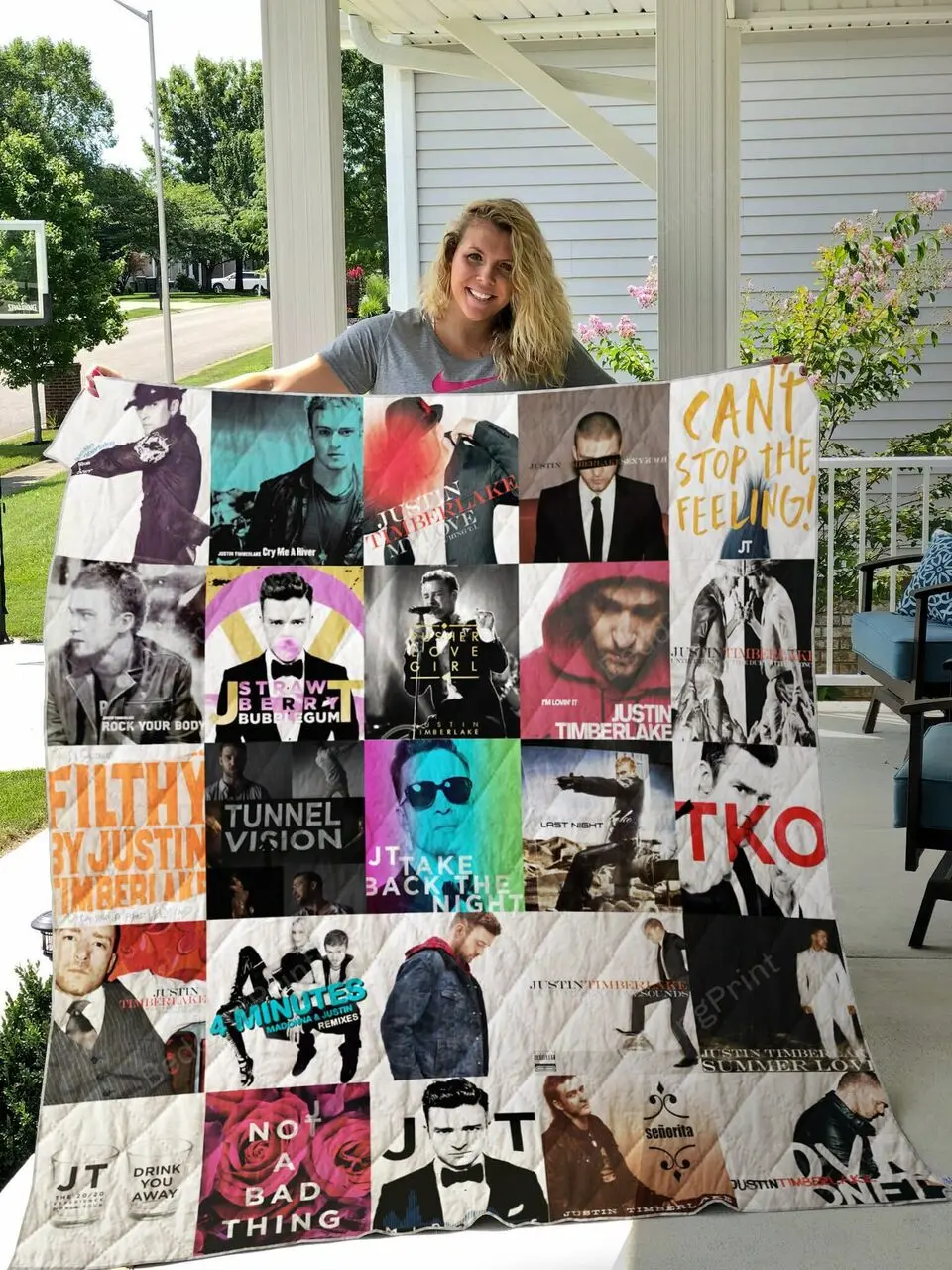 Justin Timberlake Quilt Blanket For Fans Ver 25 and Home Decor