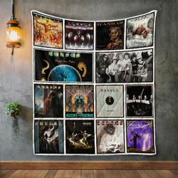 Kansas 2 Album Covers Quilt Blanket and Home Decor