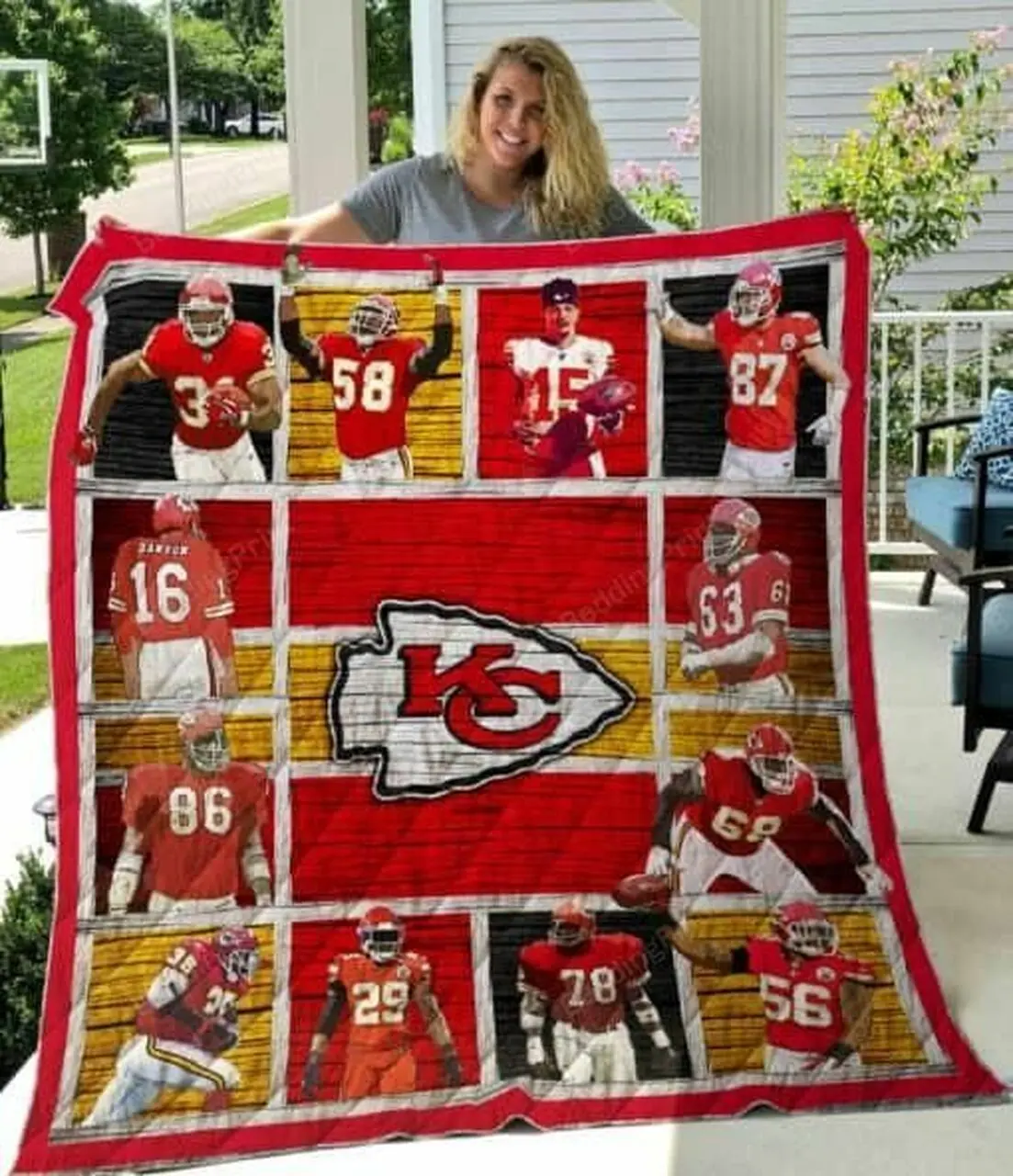 Kansas City Chiefs Quilt Blanket 01 and Home Decor