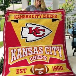 Kansas City Chiefs Quilt Blanket 03 and Home Decor